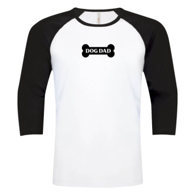 Unisex "Dog Dad" Baseball Tee Thumbnail