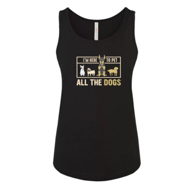 Ladies "I'm Here To Pet" Tank  Thumbnail